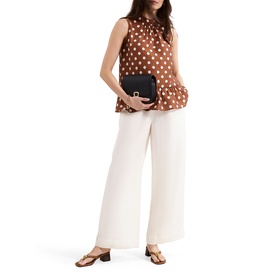 Indie Polka Dot Peplum Blouse
