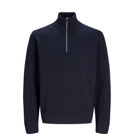 Milano Stitch Knitted Half-Zip Sweater
