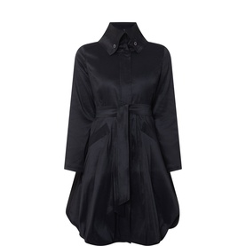 Tie-Belt Flared Coat