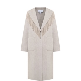 Longline Fringed Coat