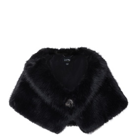 Faux-Fur Collar Stole