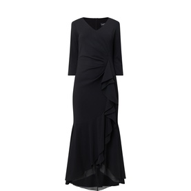Frill-Detail Layered Ruffle Dress