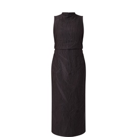 Textured Pliss&eacute; Dress