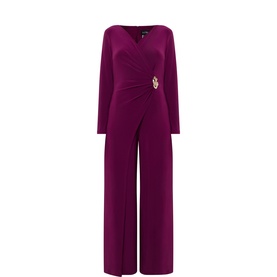 Gathered Wide-Leg Jumpsuit