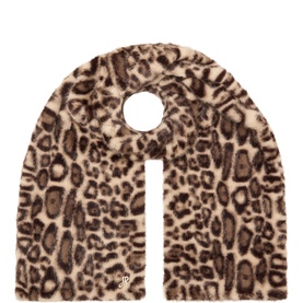 Leopard Faux Fur Scarf