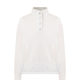 Textured-Trim Sweatshirt