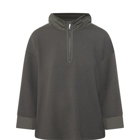 Textured Half-Zip Sweatshirt