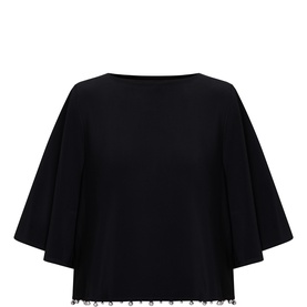 Pearl-Trim Blouse