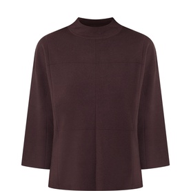 Square Stitch Brushed Sweater