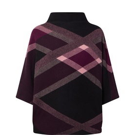 Check Print Sweater