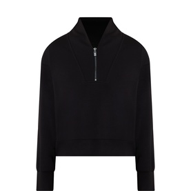 Sporty Half-Zip Sweatshirt