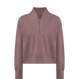Sporty Half-Zip Sweatshirt
