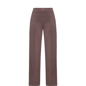 Pintuck Wide Leg Trousers