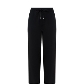 Satin-Stripe Drawstring Sweatpants