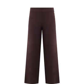 Square Stitch Brushed Culotte Trousers