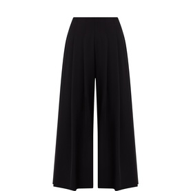Pleated Wide-Leg Trousers