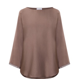 Embellished Cuff Tunic Top