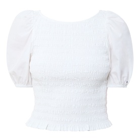 Smocked Puff Blouse