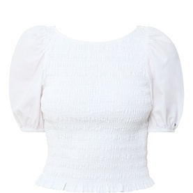 Smocked Puff Blouse