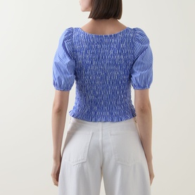 Smocked Puff Blouse