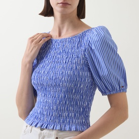 Smocked Puff Blouse