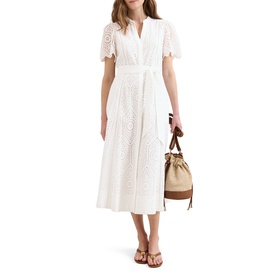 Aletta Embroidered Shirt Dress