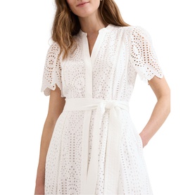 Aletta Embroidered Shirt Dress