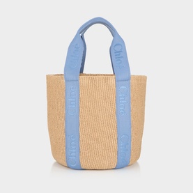 Woody Large Basket Tote Bag