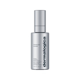 Dermalogica Futurecode Booster serum in silver pump bottle with grey cap