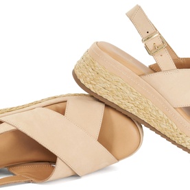Kiya Raffia Flatform Wedges
