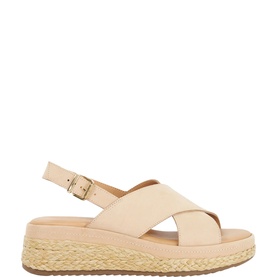 Kiya Raffia Flatform Wedges
