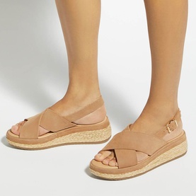 Kiya Raffia Flatform Wedges