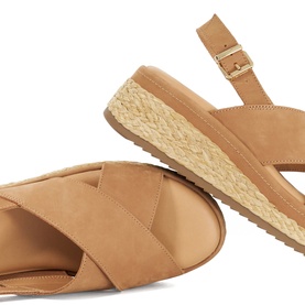 Kiya Raffia Flatform Wedges