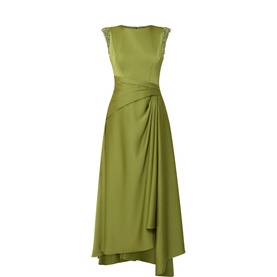 Beaded Drape Dress