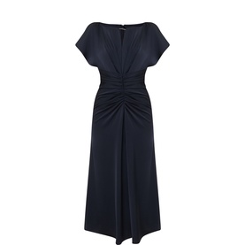 Ruched Flared Dress