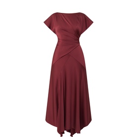 Gathered Scarf Dress