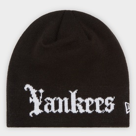 New York Yankees Skull Beanie Hat