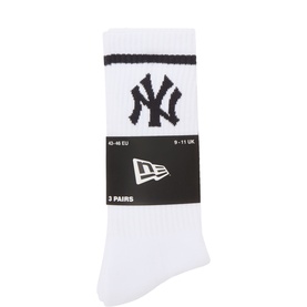 Three-Pack Yankees Logo Crew Socks