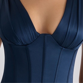 Angeline Satin Corset Gown