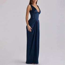 Angeline Satin Corset Gown