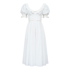 Bella Anglais Babydoll Flared Dress