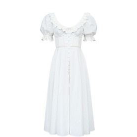 Bella Anglais Babydoll Flared Dress