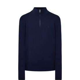 Monogram Logo Half-Zip Sweater
