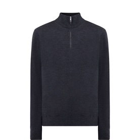Monogram Logo Half-Zip Sweater