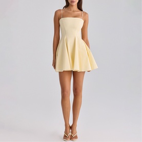 Dolly Pocket Mini Flared Dress
