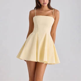 Dolly Pocket Mini Flared Dress