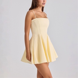 Dolly Pocket Mini Flared Dress