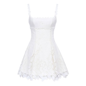 Isla Broderie Anglaise Mini Flared Dress