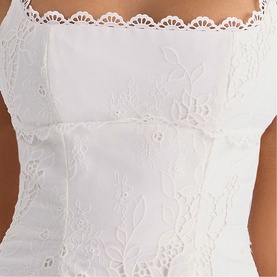 Isla Broderie Anglaise Mini Flared Dress