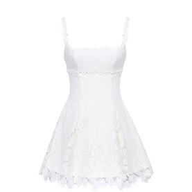 Isla Broderie Anglaise Mini Flared Dress